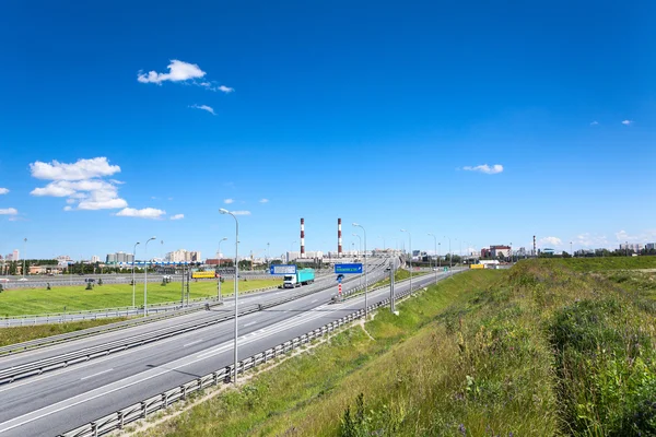 도시의 파노라마 Panorama 다니는 도로를 둘러싸고 상트페테르부르크 러시아 — 스톡 사진