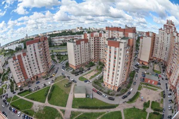 Petersburg Russia Circa Jun 2015 Top View Residential Complex Sleeping — 스톡 사진