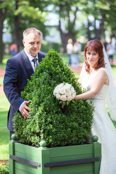 結婚したばかりの夫婦 — ストック写真