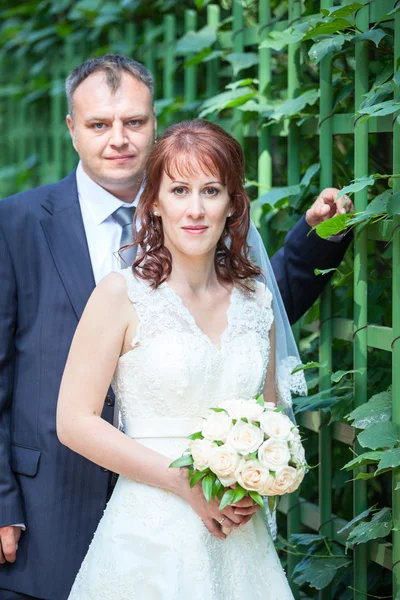 Retrato casal de casamento — Fotografia de Stock