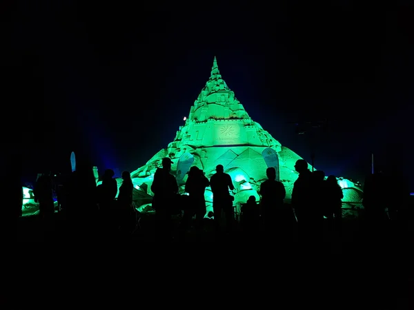 El castillo de arena más alto del mundo — Foto de Stock