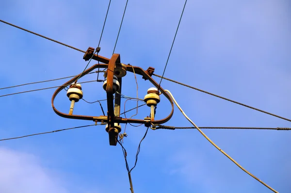 Electric lines pylon — Stock Photo, Image