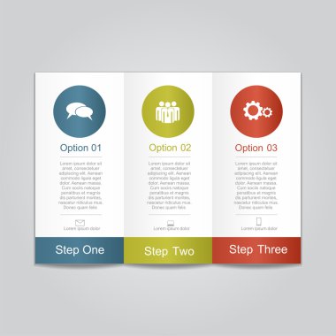 Infographic rapor şablonu. Vektör çizim.