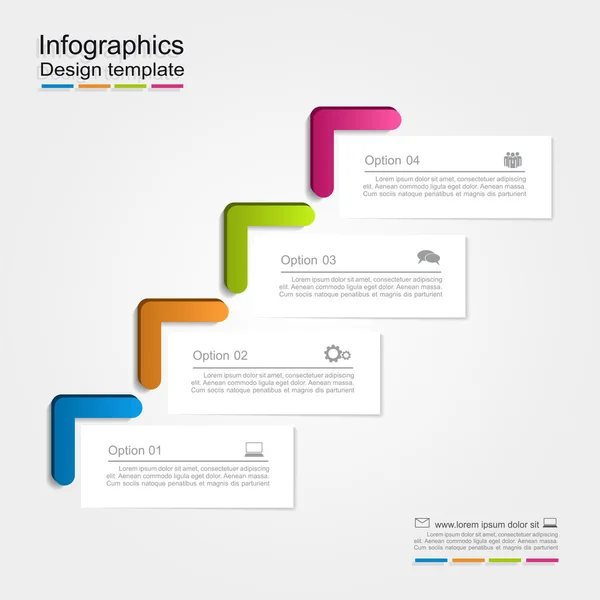 Infografische Berichtsvorlage. Vektorillustration. — Stockvektor