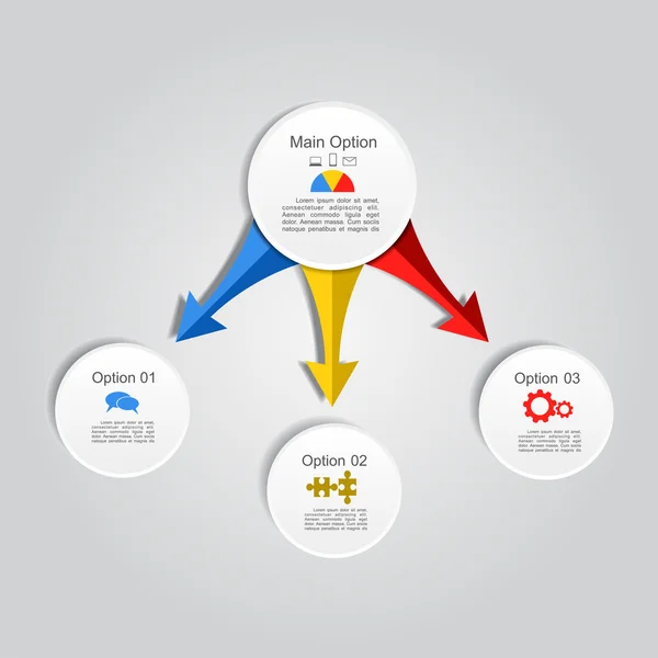 Modèle de rapport infographique. Illustration vectorielle . — Image vectorielle