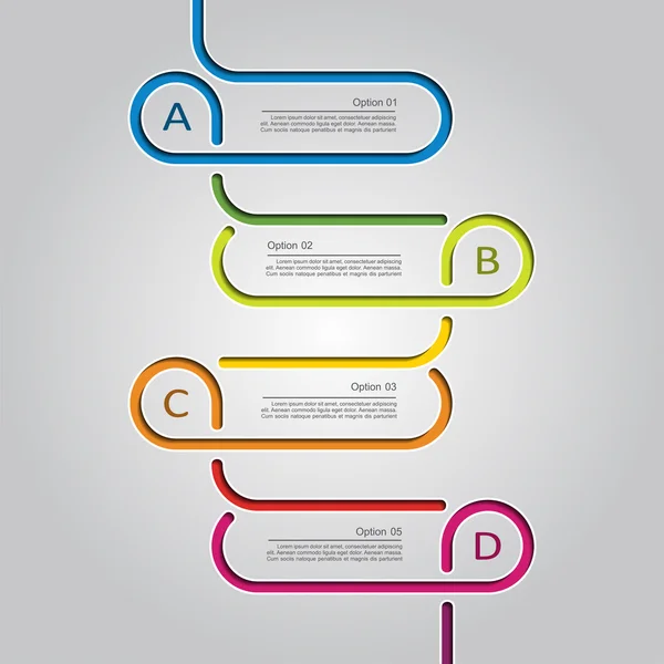 Mall för infographic. Vektor illustration. — Stock vektor