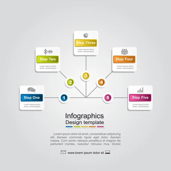 Modèle de rapport infographique. Illustration vectorielle . — Image vectorielle