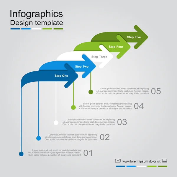 Infographic report template. Vector illustration. — Stock Vector