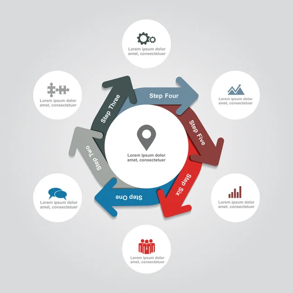 Modèle de rapport infographique. Illustration vectorielle . — Image vectorielle