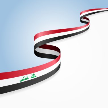 Irak bayrağı arka plan. Vektör çizim.
