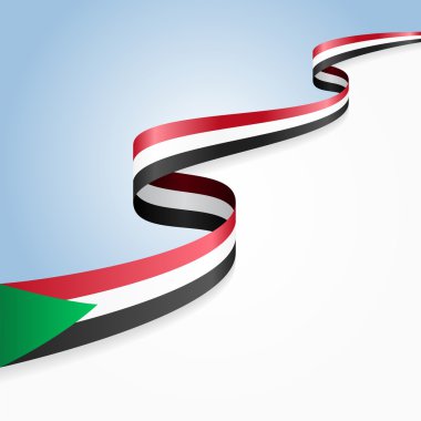 Sudan bayrağı arka plan. Vektör çizim.