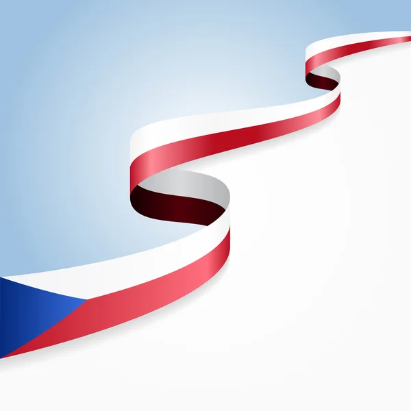 Bandeira checa. Ilustração vetorial . — Vetor de Stock