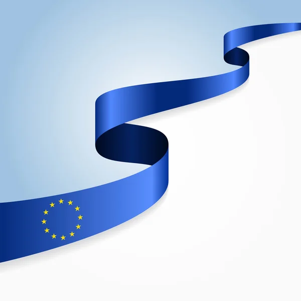 Hintergrund der Flagge der Europäischen Union. Vektorillustration. — Stockvektor