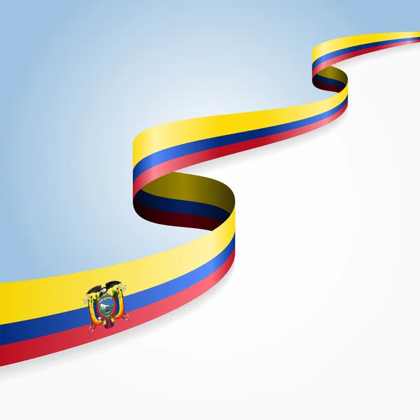 Fondo de bandera ecuatoriana. Ilustración vectorial . — Archivo Imágenes Vectoriales