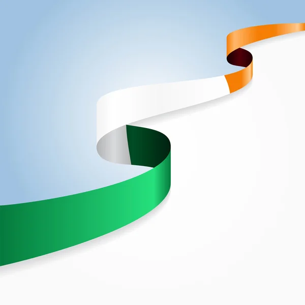 Ιρλανδική σημαία φόντο. Vector εικονογράφηση. — Διανυσματικό Αρχείο