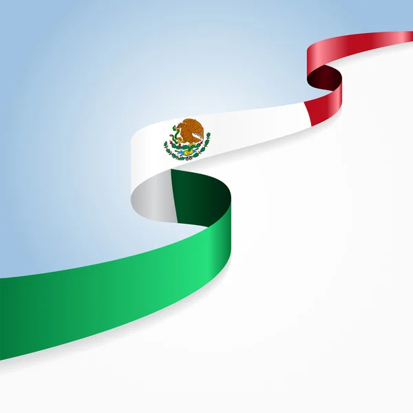 Fondo de bandera mexicana. Ilustración vectorial . — Vector de stock
