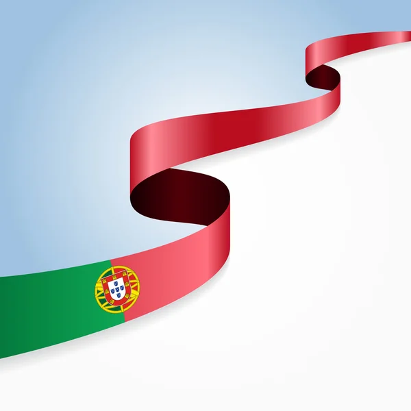 Portugál zászló a háttérben. Vektoros illusztráció. — Stock Vector
