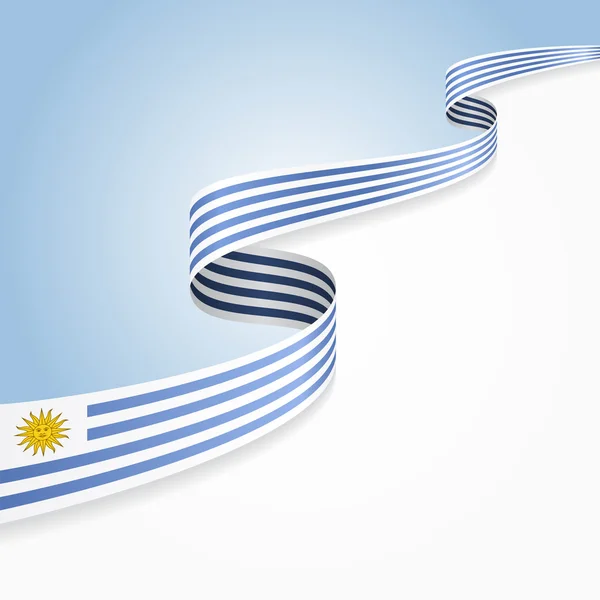 Fond du drapeau uruguayen. Illustration vectorielle . — Image vectorielle