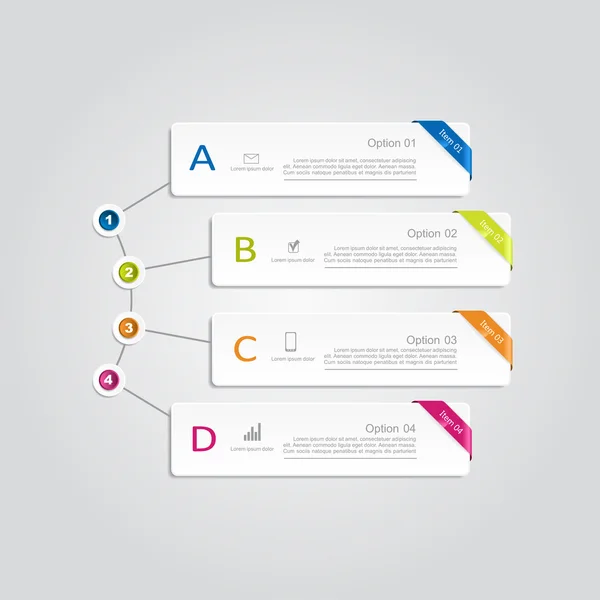 Modello di progettazione infografica. Illustrazione vettoriale . — Vettoriale Stock