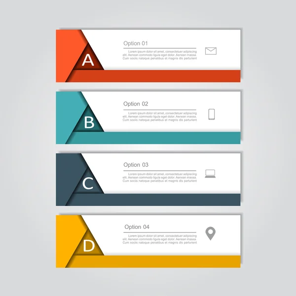 Modelo de Design Infográfico. Ilustração vetorial . — Vetor de Stock