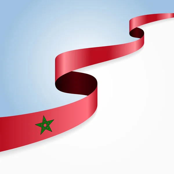 Moroccan flag background. Vector illustration. — Stock Vector