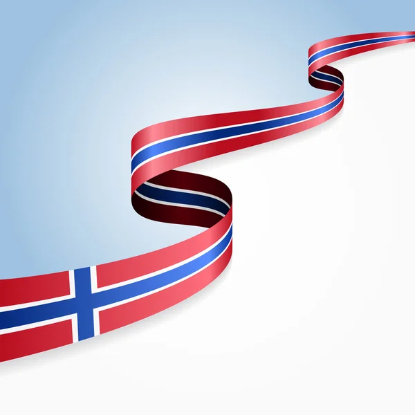 Норвежский флаг фон. Векторная иллюстрация . — стоковый вектор