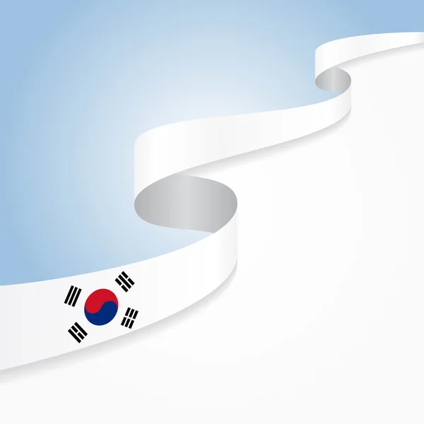South Korean flag background. Vector illustration. — Stock Vector