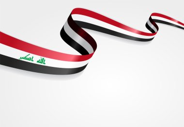 Irak bayrağı arka plan. Vektör çizim.