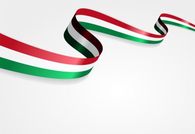 Macar bayrak arka plan. Vektör çizim.