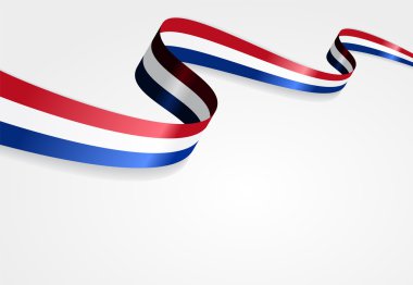 Hollanda bayrağı arka plan. Vektör çizim.