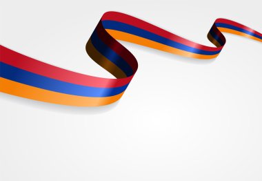 Armenian flag background. Vector illustration. clipart
