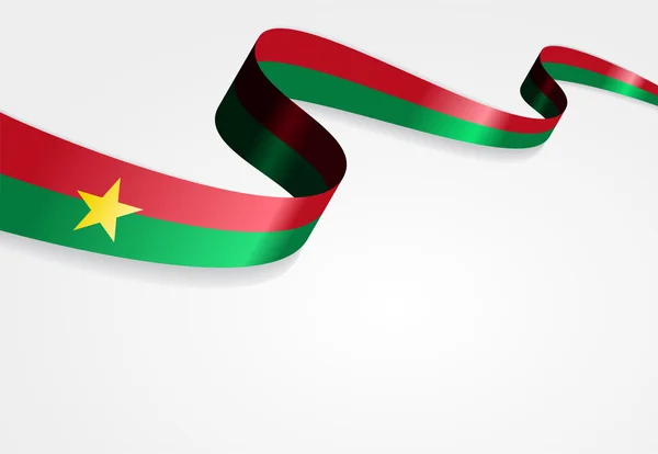 Burkina Faso flag background. Vector illustration. — Stock Vector