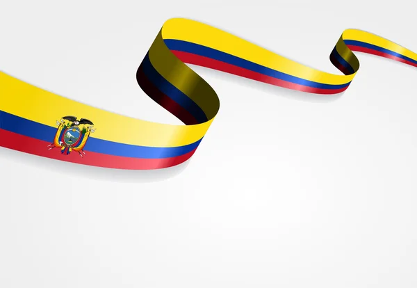 Fondo de bandera ecuatoriana. Ilustración vectorial . — Archivo Imágenes Vectoriales