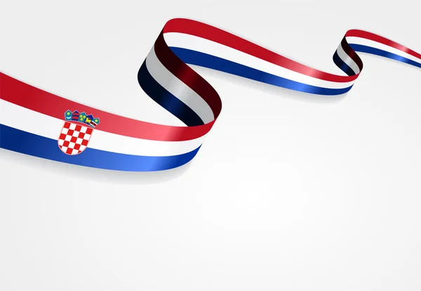 Croatian flag background. Vector illustration. — Stock Vector