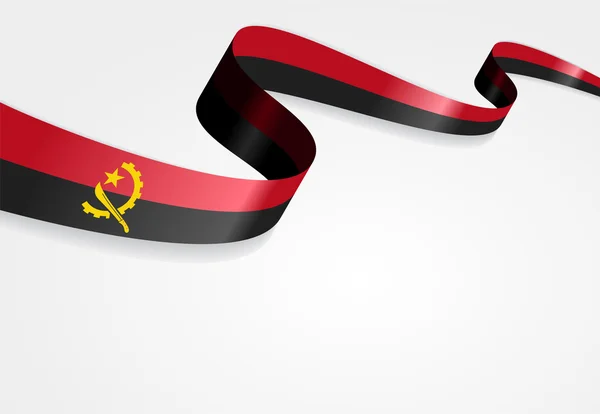 Angolan flag background. Vector illustration. — Stock Vector