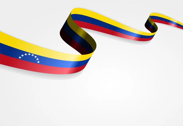 Venezolaanse vlag achtergrond. Vectorillustratie. — Stockvector