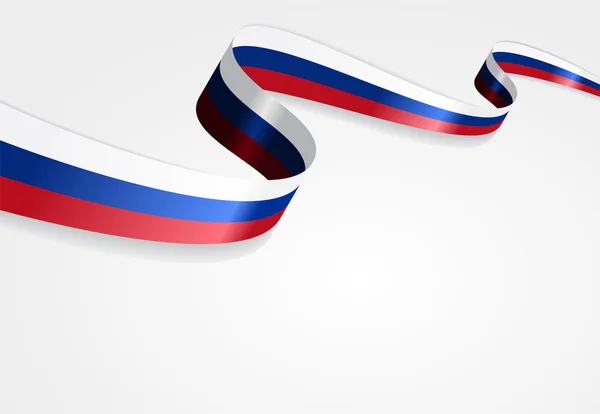 Hintergrund der russischen Flagge. Vektorillustration. — Stockvektor