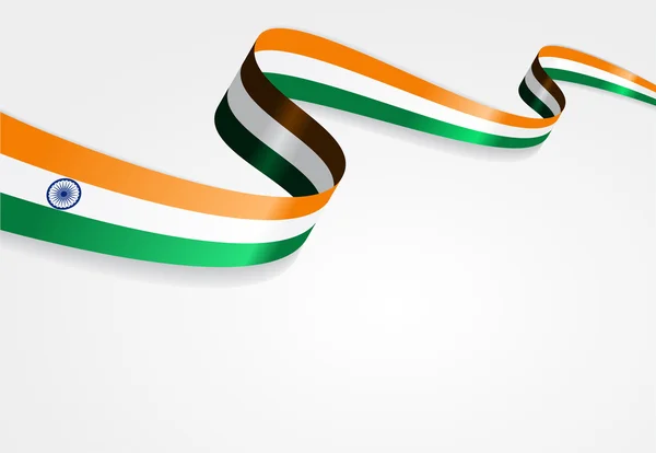 Fondo de la bandera india. Ilustración vectorial . — Vector de stock