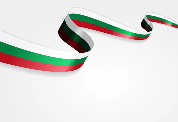 Bulgaarse vlag achtergrond. Vectorillustratie. — Stockvector