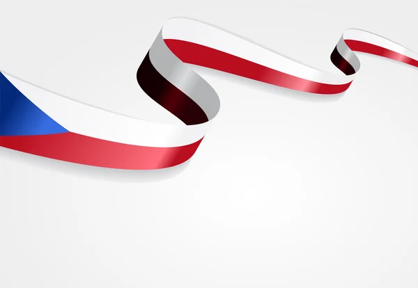 Fond drapeau tchèque. Illustration vectorielle . — Image vectorielle