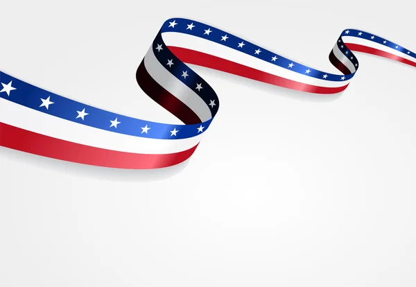American flag background. Vector illustration. — Stock Vector
