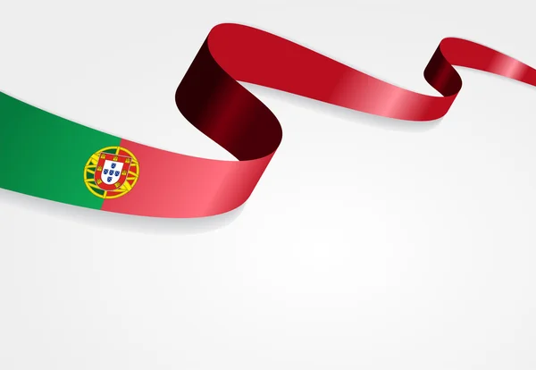 Fondo de bandera portuguesa. Ilustración vectorial . — Vector de stock