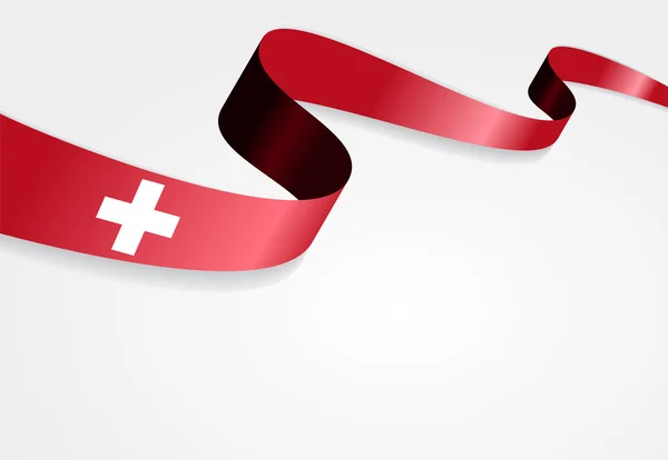 Fondo de bandera suiza. Ilustración vectorial . — Vector de stock