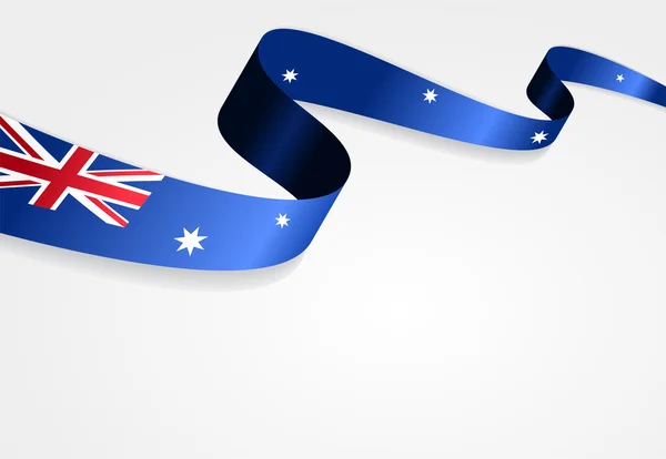 Australian flag background. Vector illustration. — Stock Vector