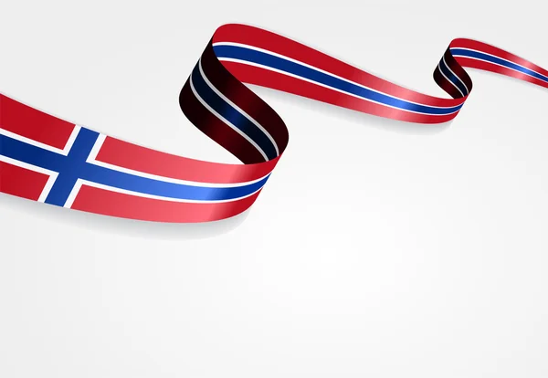 Norwegian flag background. Vector illustration. — Stock Vector