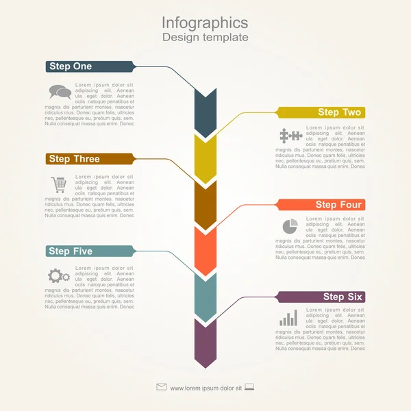 Modèle de conception infographique. Illustration vectorielle . — Image vectorielle