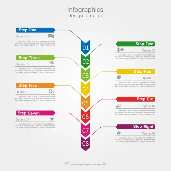 Infographic formgivningsmall. vektor illustration. — Stock vektor