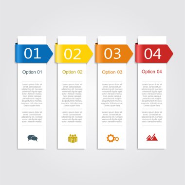 Infographic tasarım şablonu. vektör çizim.