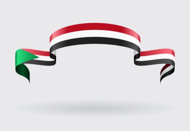 Sudan bayrağı arka plan. Vektör çizim.