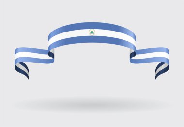 Nikaragua bayrağı arka plan. Vektör çizim.